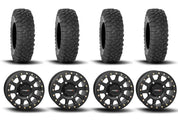System 3 SB-3 Beadlock Matte Black 15" Wheels And XC450 Tires [32x10R-15]