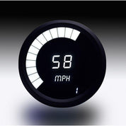 Intellitronix Speedometer Bargraph Memory Programmable Black Bezel - White