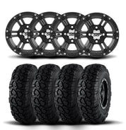 ITP SS212 12" Matte Black Wheels And Ultra Cross R-Spec Tires [23x8-12]