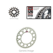 520H Chain,Front ST & Rear Alum Sprockt Kit GSX-R600 520 Conversion 11-17 For Su