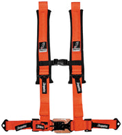 DragonFire Racing Harness Restraint - Orange - H Style - 4-Point - 2" Buckle - 14-0029
