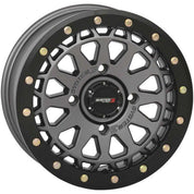 System 3 SB-6 Beadlock Gun Metal Grey Wheel 15x7 4/137 6+1 (+45mm) 15S3-6638