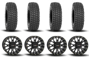 System 3 ST-3 Simulated Beadlock Matte Black 18" Wheels And XCR350 Tires [36x10R-18]