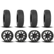 System 3 ST-3 Simulated Beadlock Matte Black 18" Wheels And XCR350 Tires [36x10R-18]