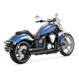 Vance & Hines 48501 Twin Slash Staggered Exhaust System For Stryker XVS1300