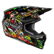 O'Neal 3 SRS Crank Multi Color Helmet