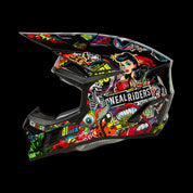 O'Neal 3 SRS Crank Multi Color Helmet