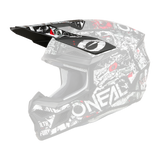 Visera para casco Oneal 3 SRS Attack negra/blanca - 0625-370