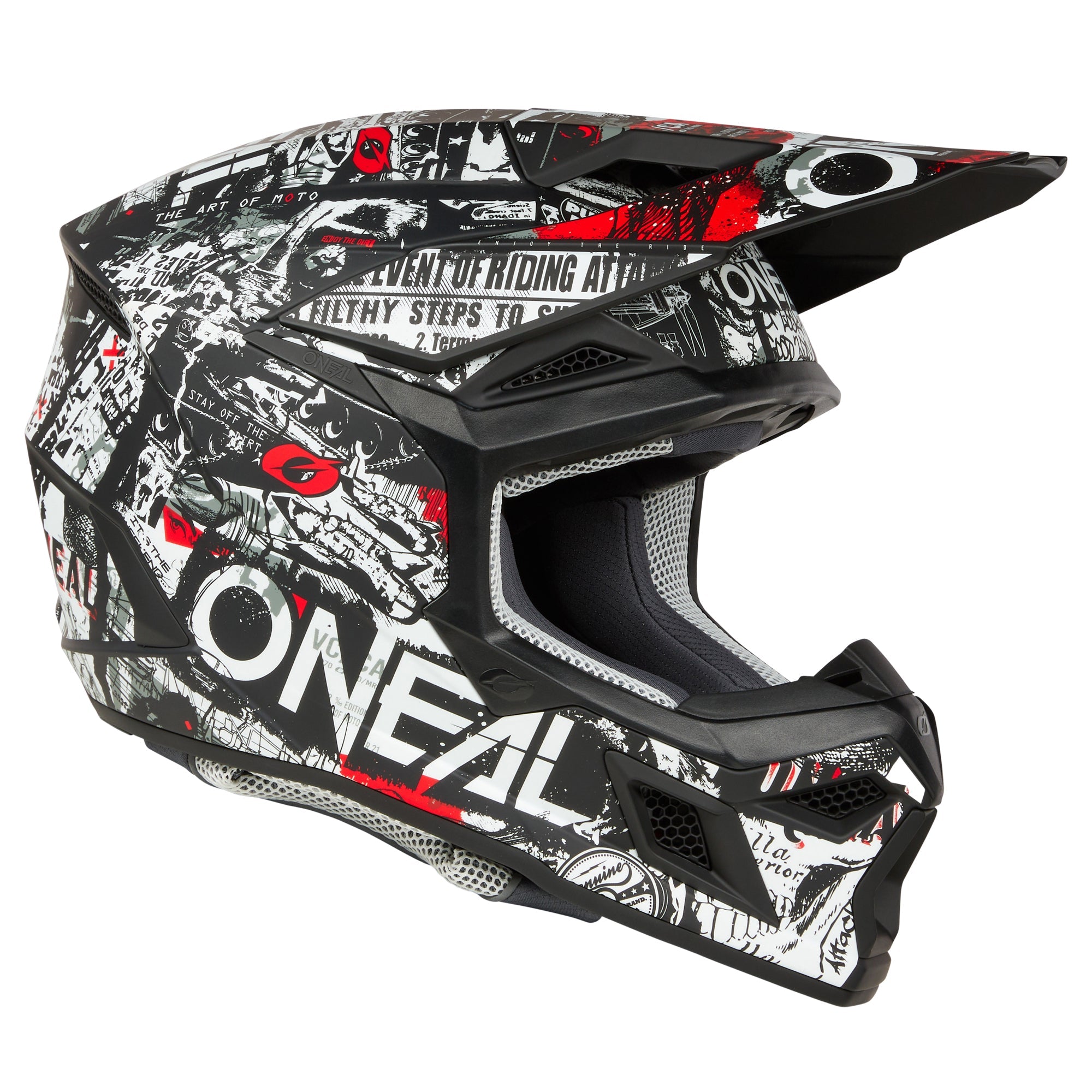 O'Neal 3 SRS Attack Black / White Helmet