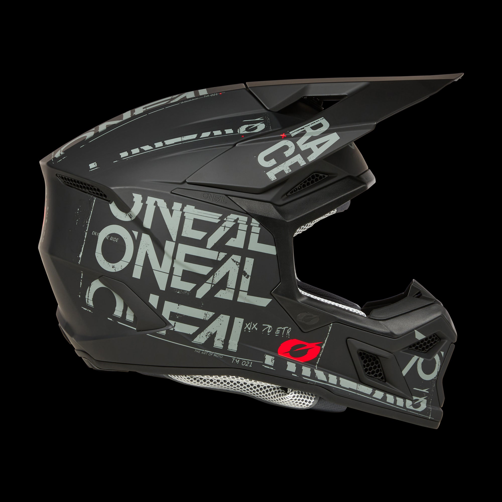 O'Neal 3 SRS Static Black / Grey Helmet