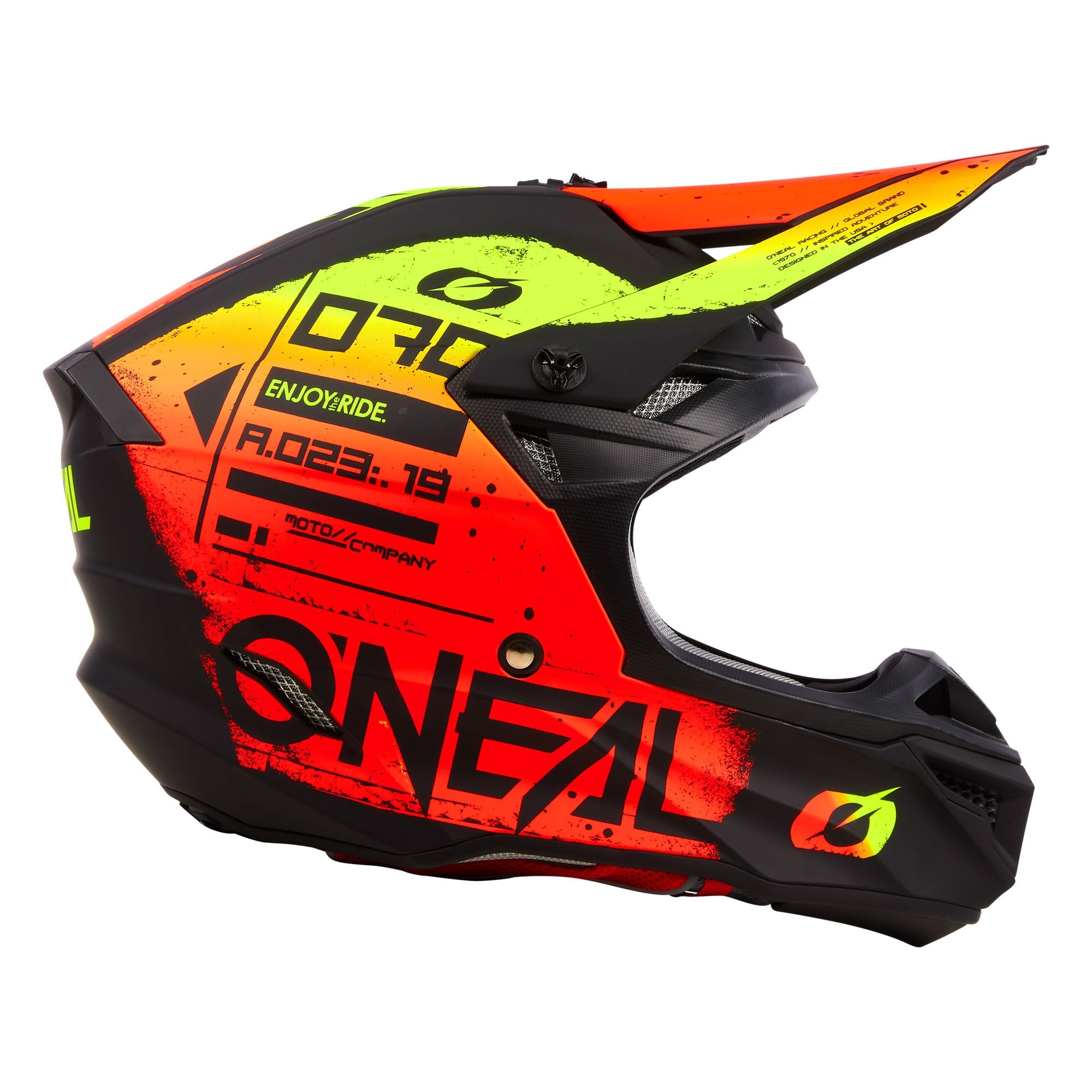 O'Neal 5 SRS Scarz Black / Red Helmet