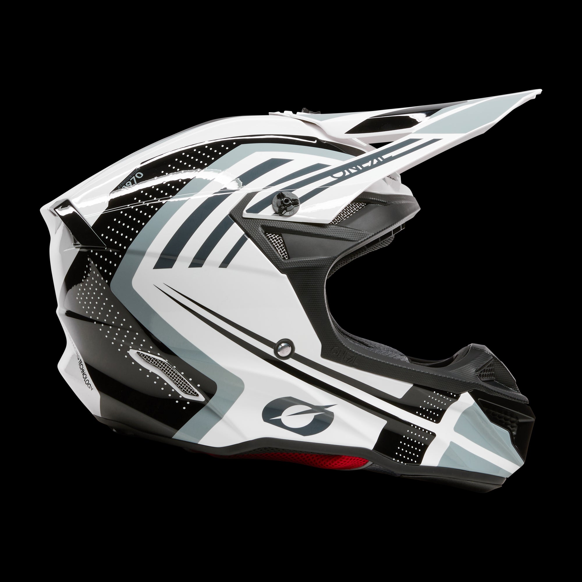 O'Neal 5 SRS Spike White / Black Helmet