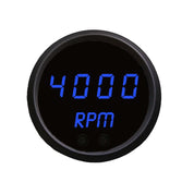 Intellitronix Programmable Digital Mini-Tachometer 2 1/16" in Black Trim - Blue