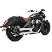 Vance & Hines 18623 Twin Slash Slip-Ons for Indian 3 in. Chrome New VH-0284