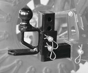 ATV/UTV Tek Elite Series Adjustable Hitch With 2" Ball Black