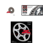 520H Heavy-Duty Chain Natural, Front & Rear Sprocket Kit KAWASAKI ZX-4 1991-1992