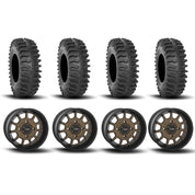 System 3 ST-5 Aluminum Bronze/Matte Black 15" Wheels And XT400 Tires [33x10R-15]
