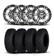 ITP SS212 15" Machined Black Wheels And Coyote Tires [33x10R-15]