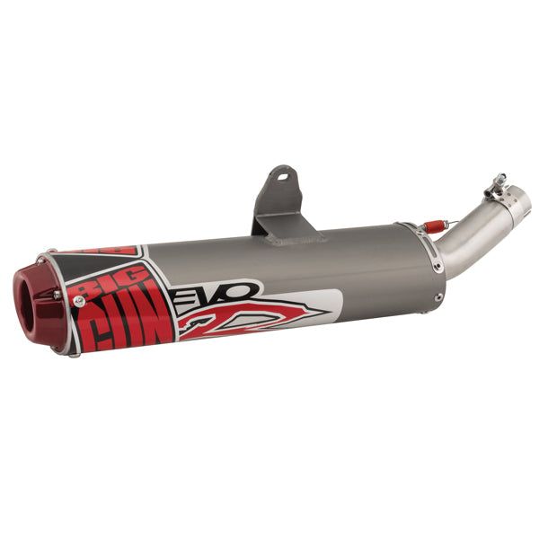 Big Gun EVO R Slip-On Exhaust Aluminum With Red Tip 09-1432
