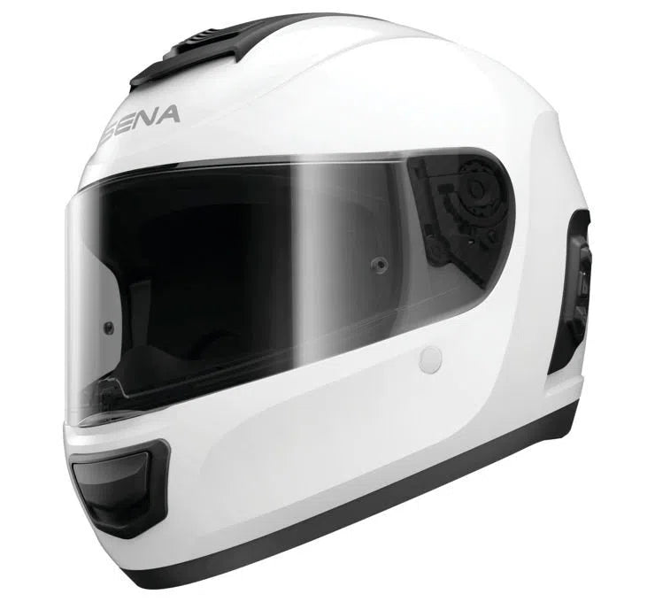 SENA Momentum INC Helmet Glossy White XS Full Face Pinlock MOI-STD-GW-XS-01