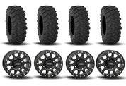 System 3 SB-3 Beadlock Matte Black 15" Wheels And XTR370 Tires [32x10-15]