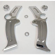 KURYAKYN CHROME BOOMERANG FRAME COVERS FOR 2000-2007 HARLEY FLST SOFTAIL MODELS