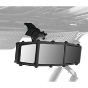 ATV/UTV Tek Center Rear View Mirror with Dual Blindspot Mirrors Black