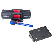 Viper V2 ATV Winch Kit 4500 lb Standard Spool With 40 Feet Black Synthetic Rope With Mount For Suzuki King Quad Models 2007-2010