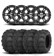 ITP SS212 14" Matte Black Wheels And Mud Lite Tires [27x12-14]