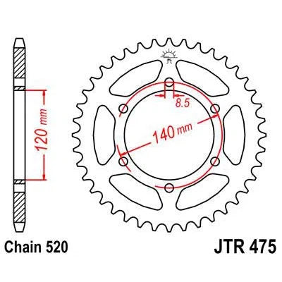 Front & Rear Sprocket Kit for KAWASAKI KL250 D2-D22-KLR250 84-05 JT Sprockets