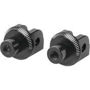 Puig Adventure Footpeg Adaptors Black Front - 6453N