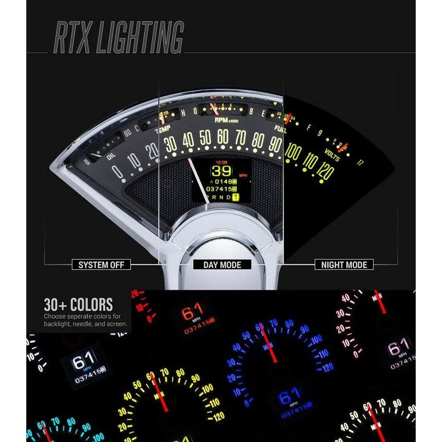 Dakota Digital 70-72 Malibu Chevelle non SS El Camino Gauge System RTX-70C-MAL-X