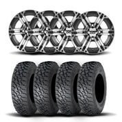ITP SS212 15" Machined Black Wheels And Tenacity Tires [33x9.5-15]
