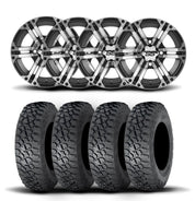 ITP SS212 15" Machined Black Wheels And Tenacity Tires [33x9.5-15]