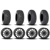 System 3 SB-5 Beadlock Gun Metal Grey 15" Wheels And SS360 Sand/Snow Tires [32x10-15] ,[32x12-15]