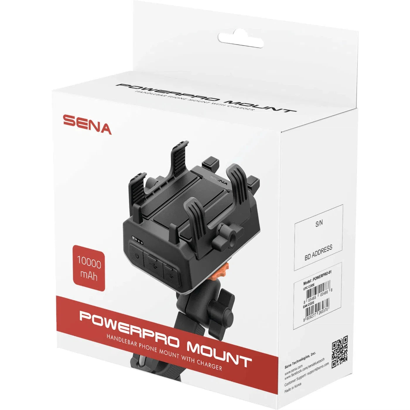 SENA PowerPro Mount Handlebar Phone Mount With Chrager - PowerPro-01