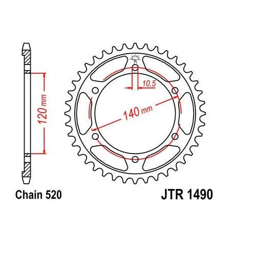 Steel Rear Sprocket 40T fits Street SUZUKI Hayabusa GSX-R1300 1999-2007