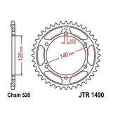 Steel Rear Sprocket 44T fits Street SUZUKI Hayabusa GSX-R1300 1999-2007