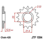 Front & Rear Sprocket Kit for YAMAHA XT250 X,Y,Z,A,B,D,E,F,G 08-16 JT Sprockets