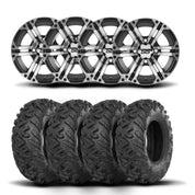 ITP SS212 12" Machined Black Wheels And Terracross R/T XD Tires [25x8-12]