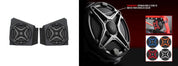 SSV Works Front Kick 6.5" Speaker Pods With Grey Grilles For Kawasaki KRF1000 20-22