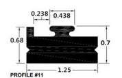 SPI Black Slide Runner Profile 11 70" 211-70-80