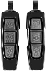 Kuryakyn Gloss Black Enygma Pegs With Adapter 10030-2