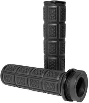 Kuryakyn Gloss Black Enygma Grips Throttle-By -Wire 10035-2