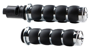 Kuryakyn Chrome ISO Grips Throttle-By-Wire 10137-1