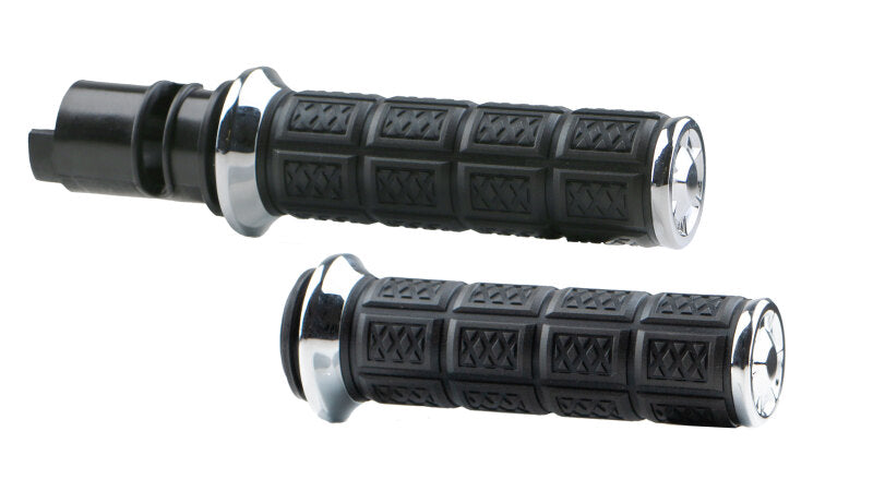 Kuryakyn Chrome Enygma Grips Throttle-By-Wire 10142-1