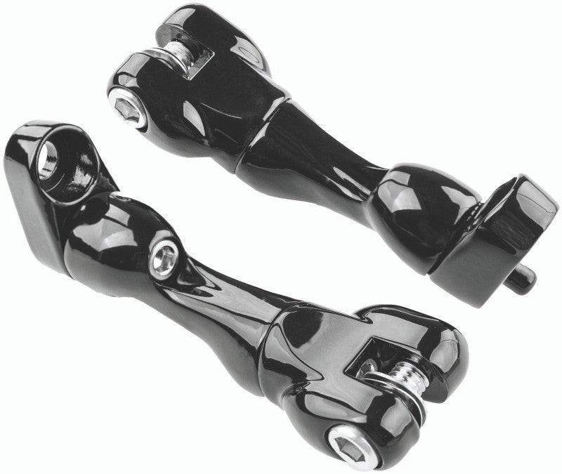 Kuryakyn Gloss Black Adjustable Passenger Peg Mounts 10187