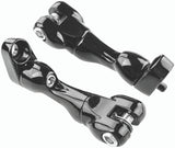 Kuryakyn Gloss Black Adjustable Passenger Peg Mounts 10187