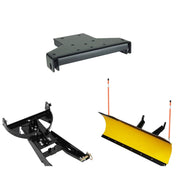 Denali Black UTV Snow Plow Kit For Polaris Ranger Crew 570 4x4 Full Size 2010-2014