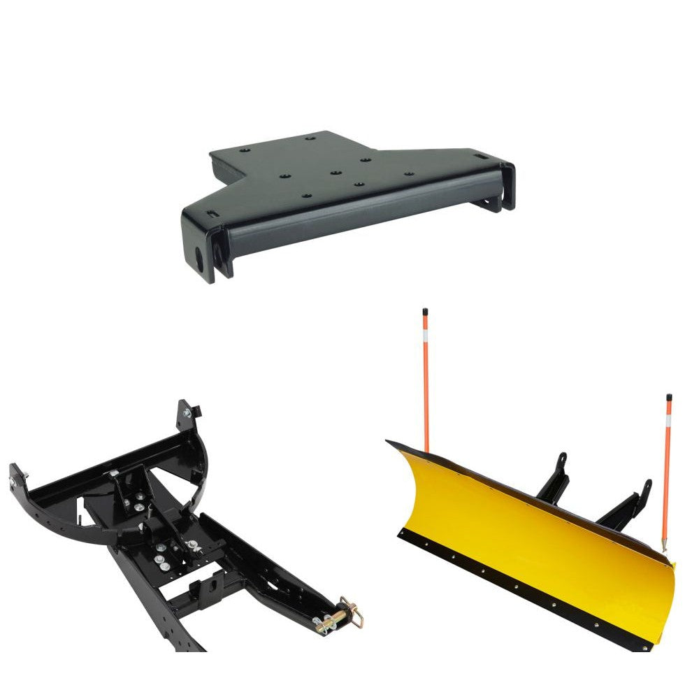 Denali Black UTV Snow Plow Kit For Polaris RZR S 800 2008-2014